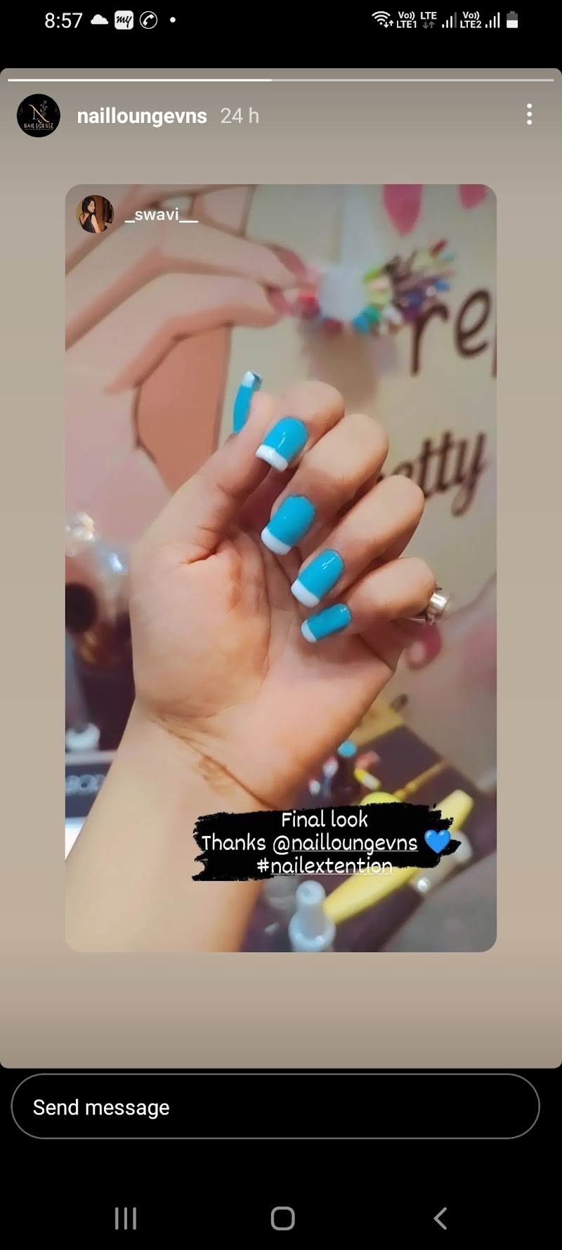 nail lounge, nail salon in Varanasi, India, photo 2 of 10